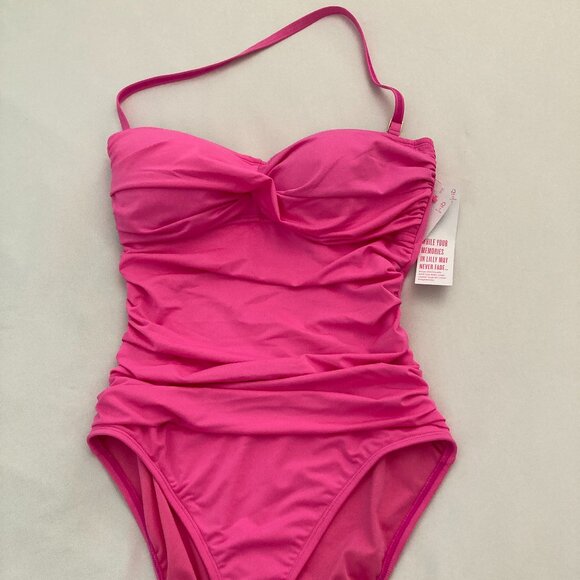 Lilly Pulitzer Flamenco one piece Plumeria Pink swimsuit  - size 6 - Picture 2 of 10